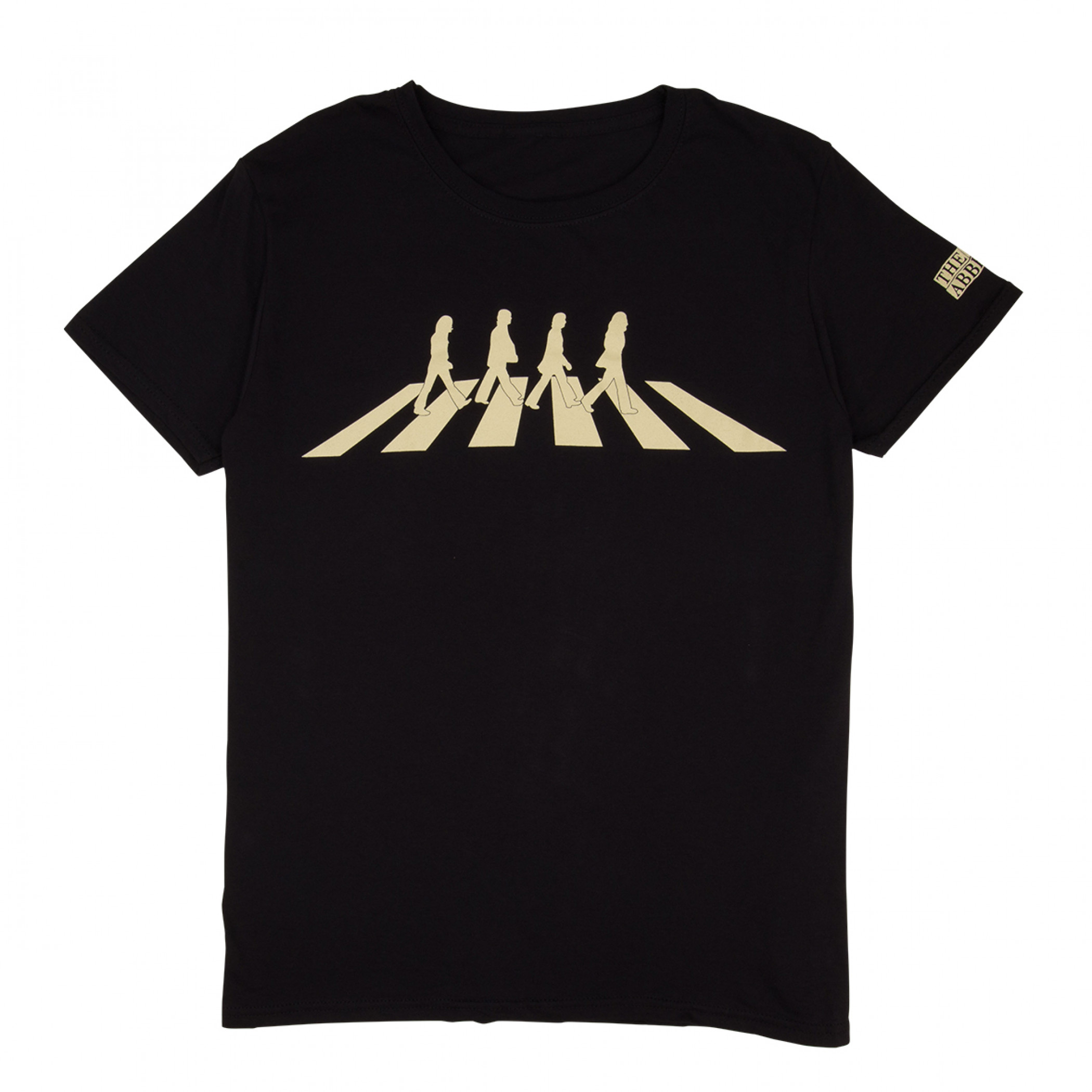 The Beatles Abbey Road Silhouette 1969 Album Cover T-Shirt Black